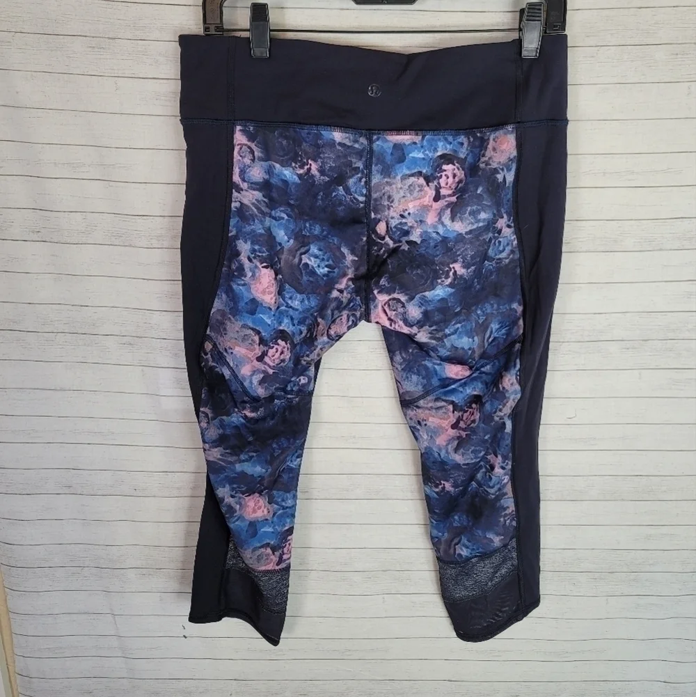 Lululemon If You're Lucky Crop in Moody Mirage, sz 10